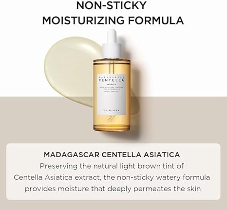 SKIN1004 Madagascar Centella Asiatica Ampoule Serum, Soothing Calming Barrier Repair for Acne Prone Sensitive Skin, 55ml