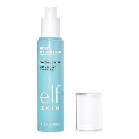 e.l.f. SKIN Holy Hydration! Hydrating Coconut Mist – Refreshing, Soothing, Vegan Face Mist, Tropical Scent, 2.7 fl oz