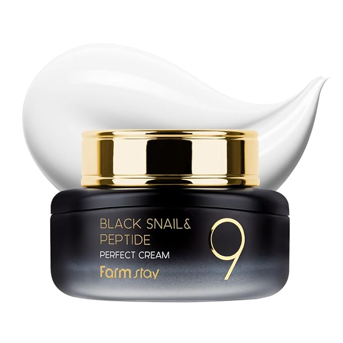 FARMSTAY Black Snail & Peptide Cream – Anti-Aging Korean Moisturizer, 1.85oz