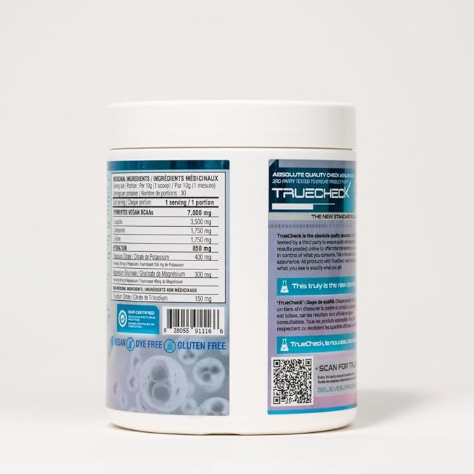 Electrolytes + BCAA Powder – Blue Razz Flavor, Hydration & Muscle Recovery Support, Branched-Chain Amino Acids & Essential Electrolytes