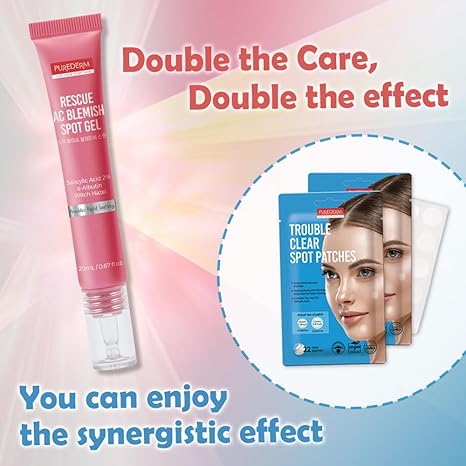 Purederm Blemish Spot Gel – 2% Salicylic Acid, Soothing Acne Treatment, 20ml