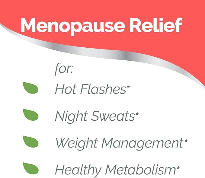 Estroven Weight Management – Menopause Relief with Hot Flash & Night Sweat Support – Drug-Free, Gluten-Free – 60 Capsules