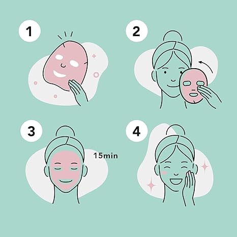 Celavi Korean Sheet Mask Set – 12-Pack Essence Facial Sheet Masks for Hydrating, Moisturizing, Brightening & Soothing – K-Beauty Variety Skincare Gift