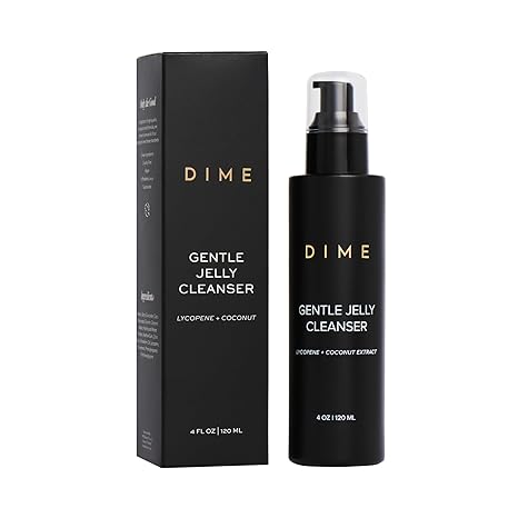 DIME Beauty Gentle Jelly Cleanser – Hydrating Makeup Remover & Face Wash with Vitamin E, Vegan, Fragrance-Free, for Sensitive Skin, 4 oz