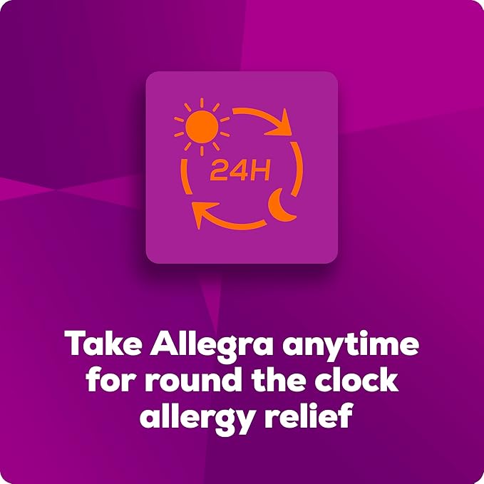 Allegra 24-Hour Non-Drowsy Allergy Relief Gelcaps for Adults, 180mg Fexofenadine Antihistamine – 60 Count for Indoor and Outdoor Allergy Symptoms
