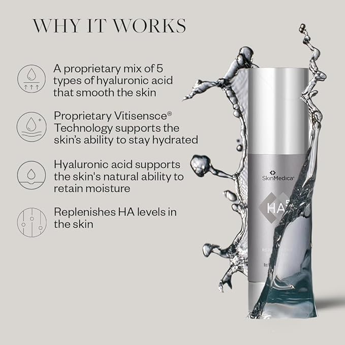 SkinMedica HA5 Rejuvenating Hydrator – Hyaluronic Acid Serum with Five Types of HA – Smooths Fine Lines & Wrinkles – All Skin Types – 2 oz