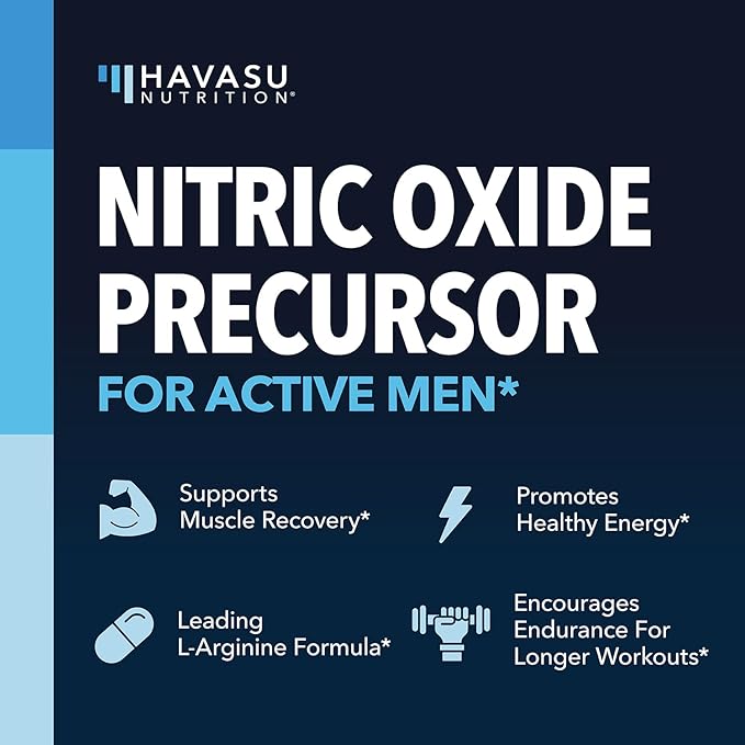 L-Arginine + L-Citrulline Capsules – Nitric Oxide Booster for Performance & Endurance – 120 Vegan Capsules – Non-GMO, Gluten-Free – 2-Month Supply