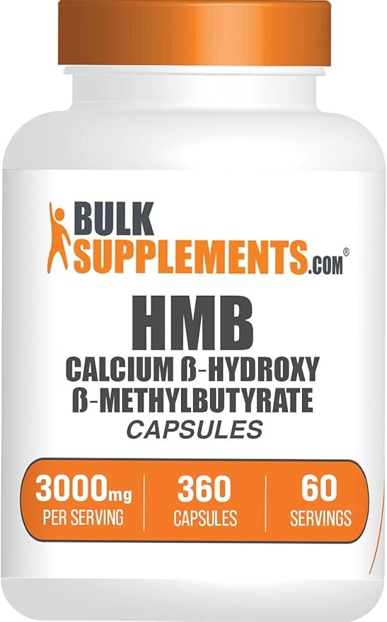 BulkSupplements.com HMB Capsules – Calcium HMB, 3000mg Per Serving, 360 Capsules, Gluten-Free