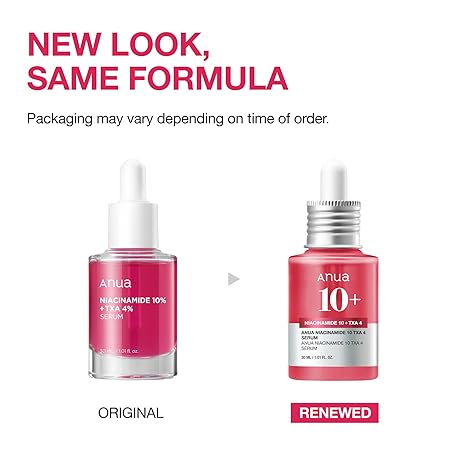 ANUA Niacinamide 10 + TXA 4 Serum, Hyaluronic Acid, Glass Skin Brightening Clarifying Korean Facial Serum, 30ml