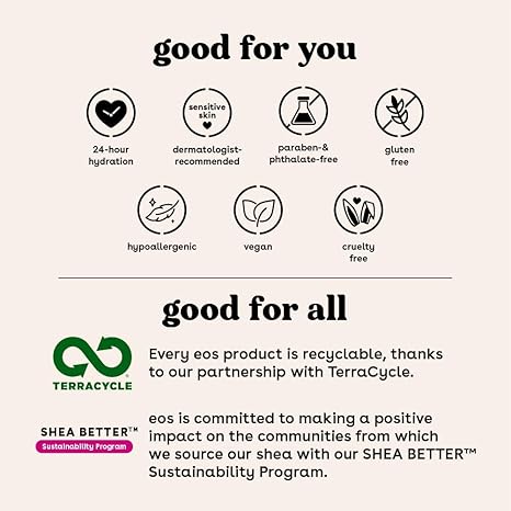 eos Shea Better Coconut Hand Cream – Instant Hydration, Non-Greasy, Paraben Free – 2.5 oz