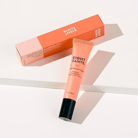 Eight Saints Wonder-fill Plumping Eye Cream – Natural & Organic, Anti-Aging, Under Eye Bags, Fine Lines, Peptides, 0.5 oz