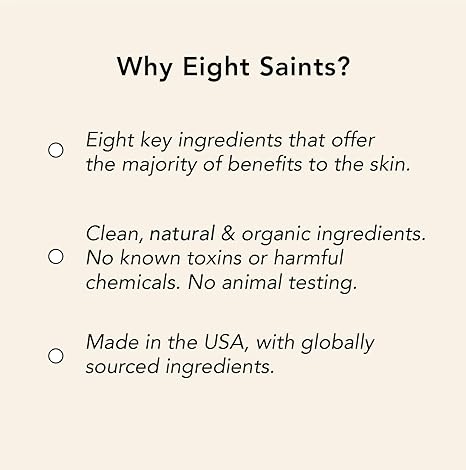 Eight Saints Botanical Face Oil – Anti-Aging, Organic, Marula & Neroli, 1oz