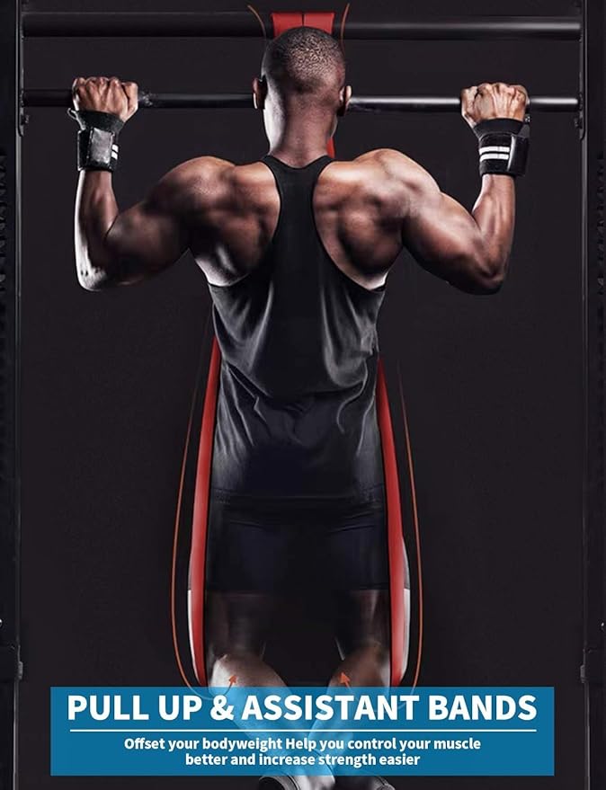 Pull Up Bands Set, Resistance Bands for Men & Women, Pull Up Assistance, Workout, Stretching, Physical Therapy
