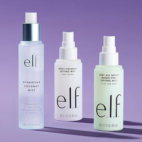 e.l.f. Dewy Coconut Setting Mist – Hydrating, Long-Lasting Makeup Setting Spray – Vegan, Cruelty-Free – 2.7 fl oz
