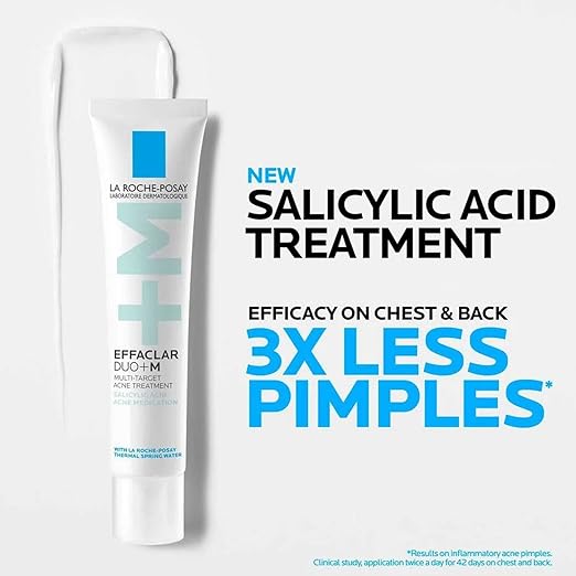 La Roche-Posay Effaclar Salicylic Acid Acne Gel Cream, Mattifying Spot Treatment for Blackheads, Whiteheads, Pores, Prevents New Pimples, Non-Greasy, Sensitive Skin Safe