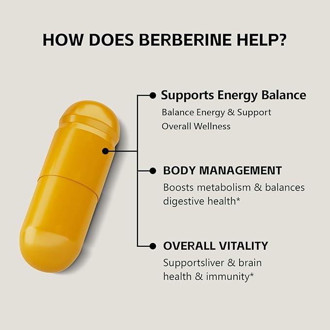 Berberine 2300mg with Ceylon Cinnamon – Advanced Metabolic & Heart Health Support – Non-GMO, Gluten-Free – 120 Capsules