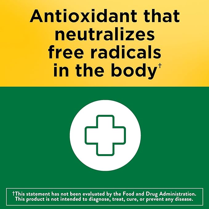 Nature Made Vitamin E 400 IU – Antioxidant, Immune & Skin Support – 180 Softgels – USP Verified