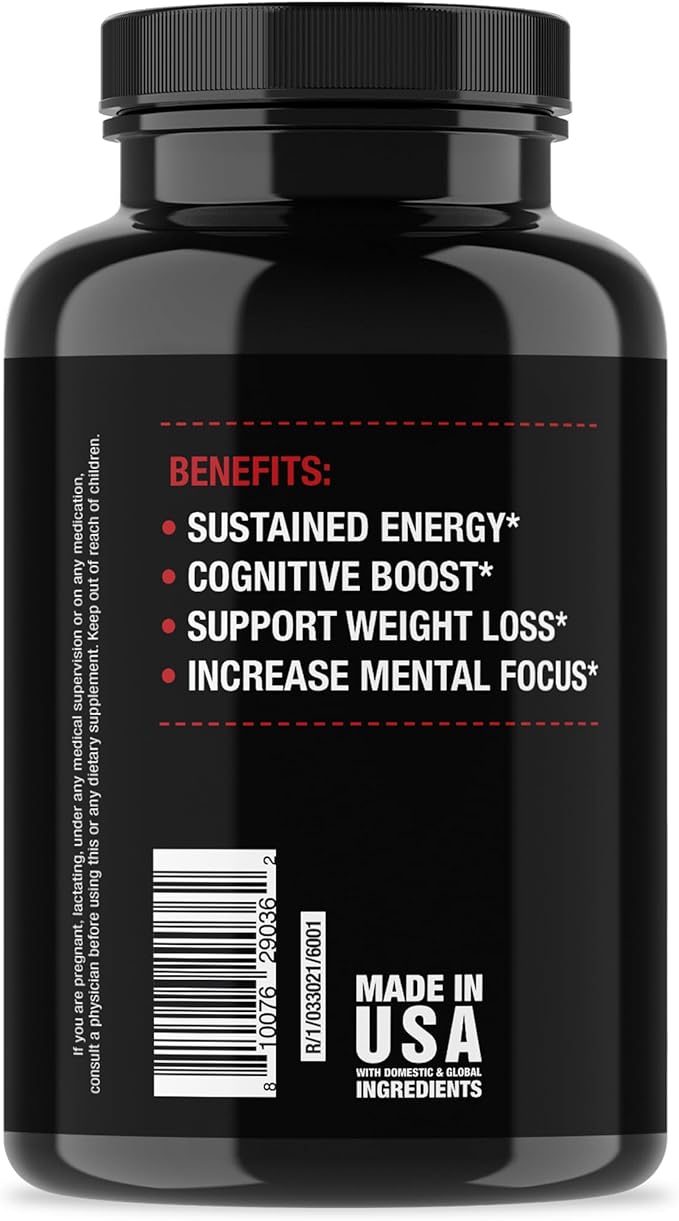 Jocko Fuel Brain Power Nootropic Supplement – Memory, Focus & Clarity Pills with L-Theanine, Alpha-GPC, L-Carnitine & Caffeine – 90 Capsules