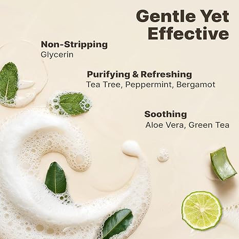 Beauty by Earth Foaming Face Wash – Gentle, Non-Toxic Daily Cleanser for Sensitive & Oily Skin, Natural & Organic, Vegan, Made in USA