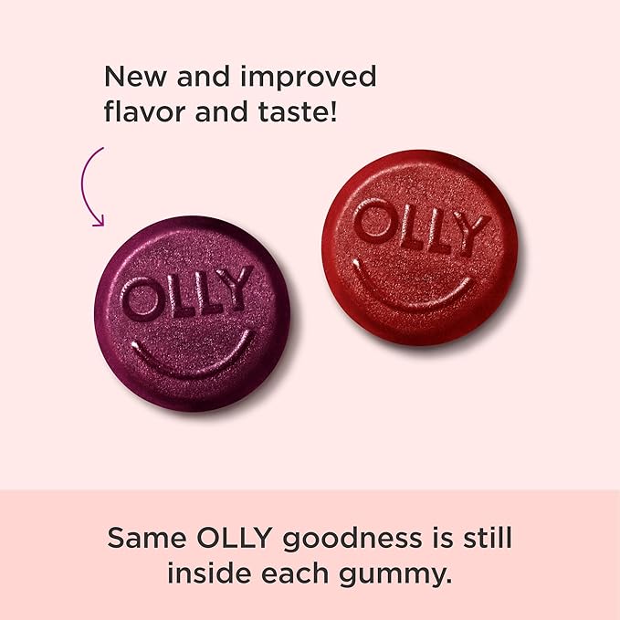 OLLY Men’s Multivitamin Gummies – 90 Count – Daily Vitamins A, C, D, E, B Complex & Zinc – Immune, Heart & Energy Support – Blackberry Flavor