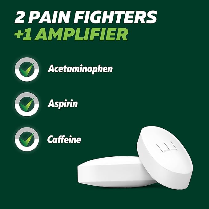Excedrin Extra Strength Pain Relief Caplets – 200 Count Headache Relief with Acetaminophen, Aspirin & Caffeine Fast-Acting Pain Reliever