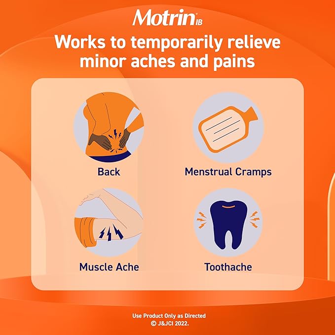 Motrin IB Ibuprofen 200mg Tablets – 225 ct