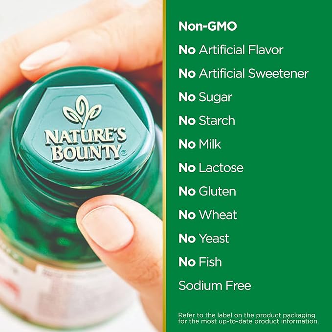 Nature’s Bounty Milk Thistle 1000mg – Rapid Release Softgels – Liver Health & Detox Support – Non-GMO – 50 Softgels