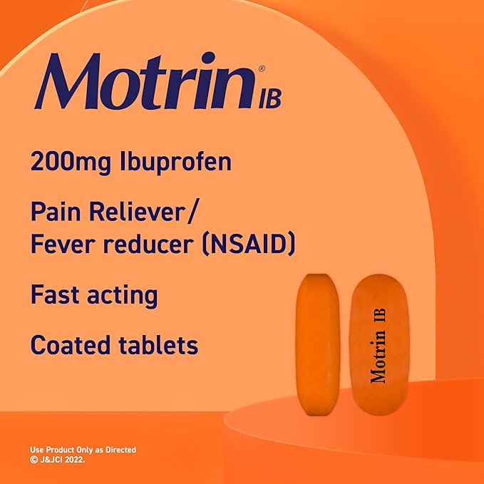 Motrin IB Ibuprofen 200mg Tablets – 225 ct