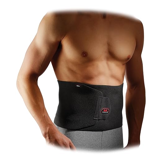 McDavid Sweat Band & Waist Trimmer Belt for Men, Back Support, Posture, Adjustable Waist Trainer, Gym