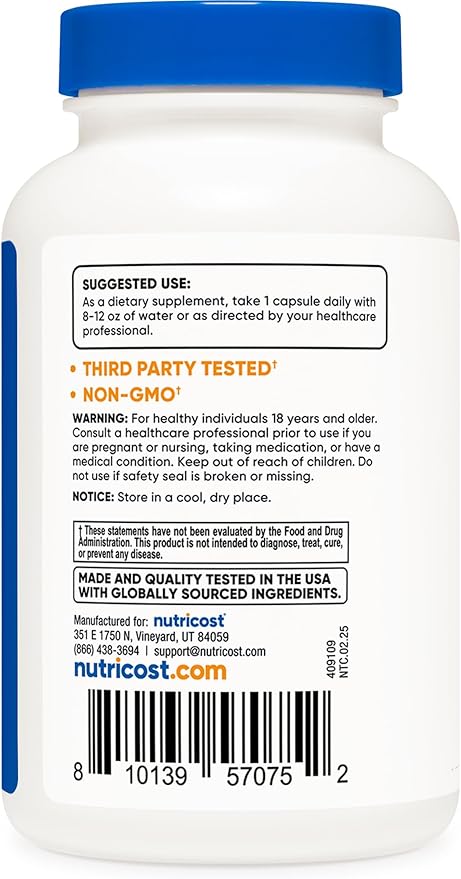 Nutricost Digestive Enzymes 620mg – Complete Digestive Support for Nutrient Absorption & Gut Health – Non-GMO, Gluten-Free – 120 Capsules