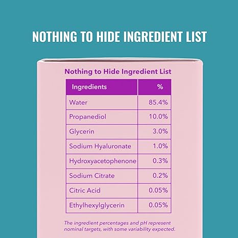 Good Molecules Hyaluronic Acid Serum – Ultra Hydrating, Non-Greasy, Plumping Facial Moisturizer – Vegan, Fragrance Free – 1 fl oz
