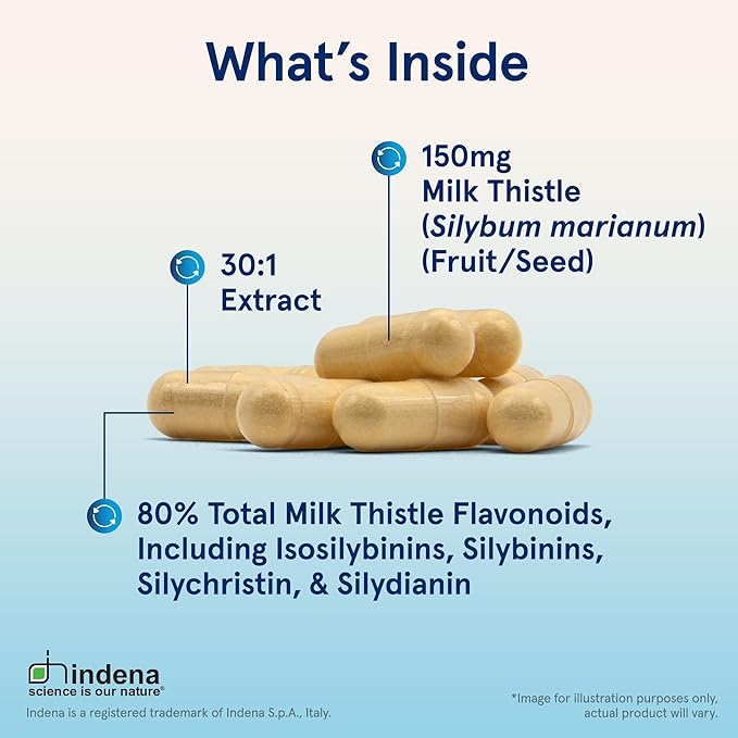 Jarrow Formulas Milk Thistle 150mg – 30:1 Standardized Silymarin Extract – Liver Function Support – Non-GMO, Gluten-Free – 200 Veggie Capsules