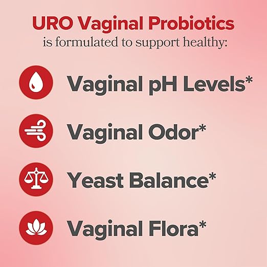 O Positiv URO Vaginal Probiotic for Women – pH Balance, Odor Control & Intimate Health – Prebiotics & Lactobacillus Blend – Vegan, Non-GMO – 60 Capsules
