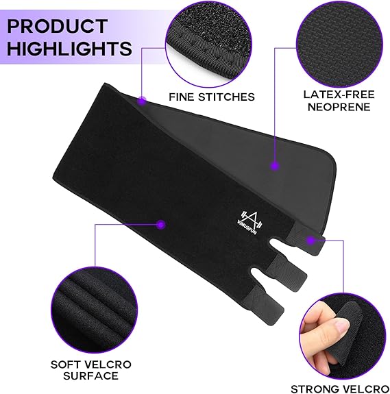 Waist Trimmer Belt, Sweat Band Stomach Wrap, Adjustable Waist Trainer for Men and Women, Workout Support