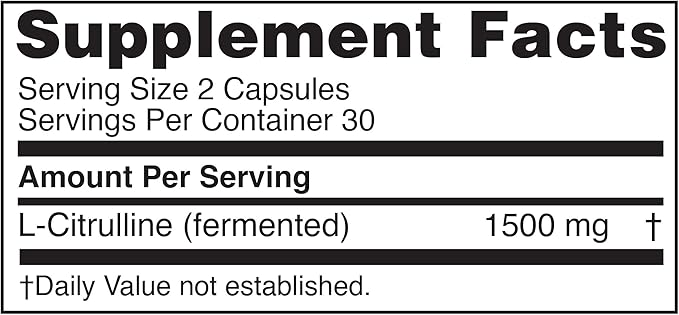 Nugenix Essentials L-Citrulline Supplement – 1500mg, 60 Capsules, Enhanced Blood Flow & Performance