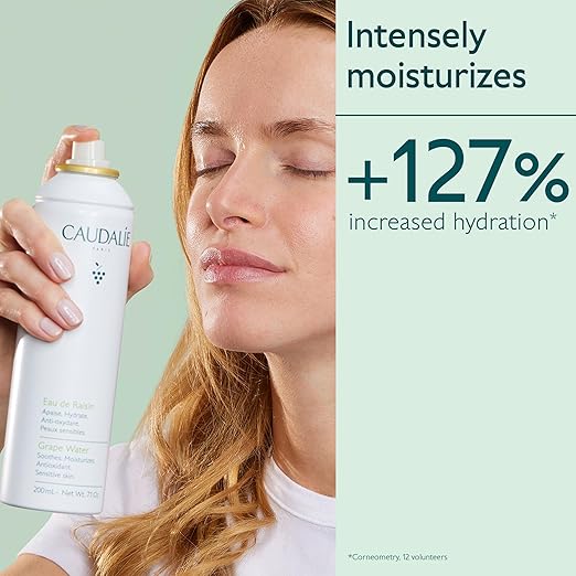 Caudalie Grape Water Moisturizing Face Mist – Hydrating, Soothing, Sensitive Skin, Vegan, 2.5 oz