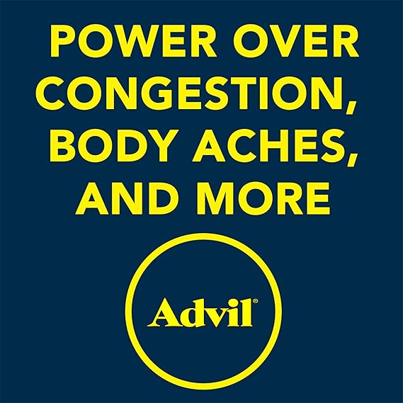 Advil Sinus Congestion & Pain Relief – 20 Tablets – Ibuprofen & Phenylephrine for Sinus Pressure, Aches & Fever