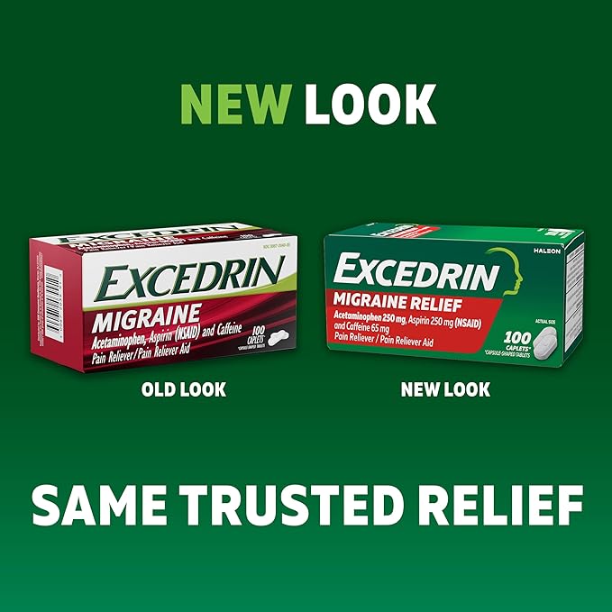 Excedrin Migraine Relief Caplets – 200 Count
