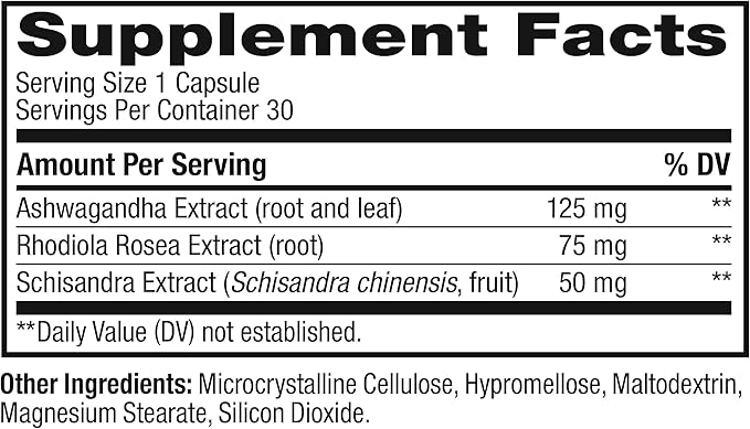 OLLY Chill Adaptogen – Ashwagandha & Rhodiola Mood Support – Stress Relief, Calm & Focus – Vegetarian, Non-GMO – 30 Capsules