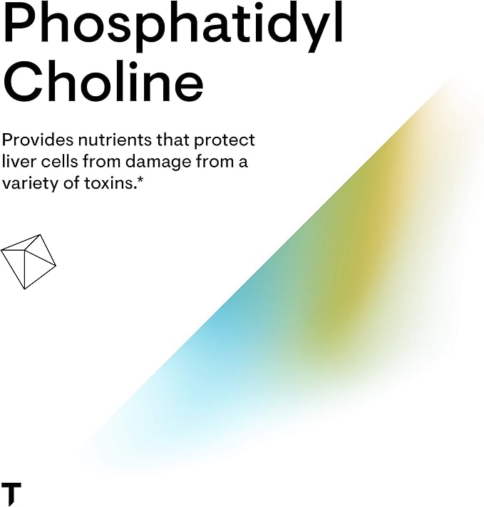 THORNE Phosphatidyl Choline – Liver & Cellular Support – Healthy Bile Flow, Cholesterol & Detox – Soy-Free, Non-GMO – 60 Gelcaps