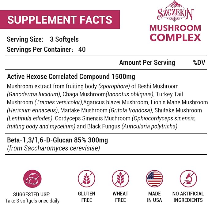 Liposomal AHCC 1500mg with Beta-Glucans – Immune, T-Cell & Liver Support – 120 Softgels – Non-GMO, Gluten Free