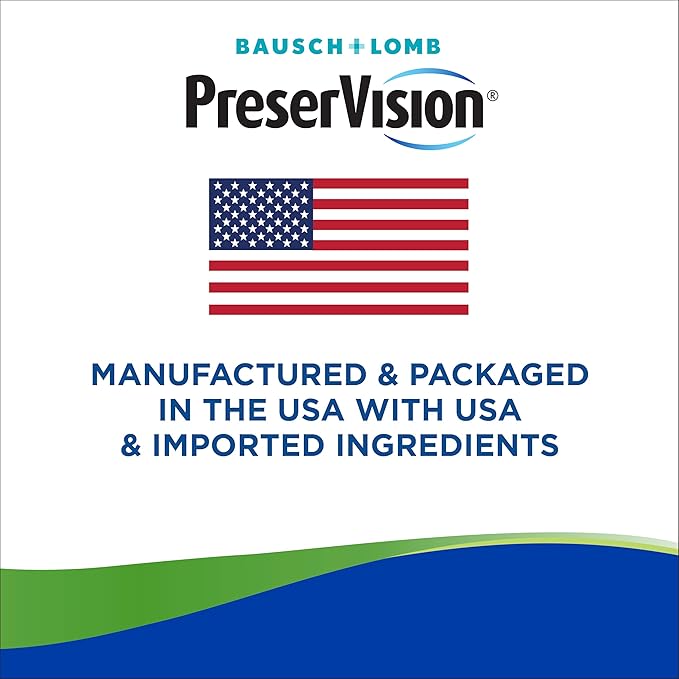 PreserVision AREDS 2 Eye Vitamins with Lutein Zeaxanthin Vitamin C E Zinc Copper – Eye Health Supplement for AMD Support – 120 Minigels