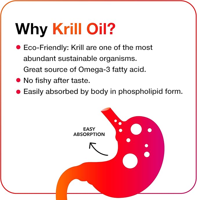 MegaRed® Antarctic Krill Oil 500mg – Extra Strength Omega-3 EPA & DHA – Heart, Joint & Brain Support – Non-GMO, Gluten-Free – 90 Softgels