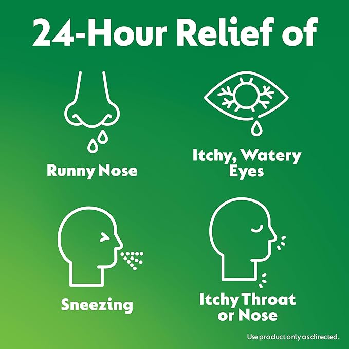 Zyrtec 24 Hour Allergy Relief Tablets – 93 Count Bundle (90 ct Bottle + 3 Travel Packs) – 10 mg Cetirizine HCl for Indoor & Outdoor Allergies