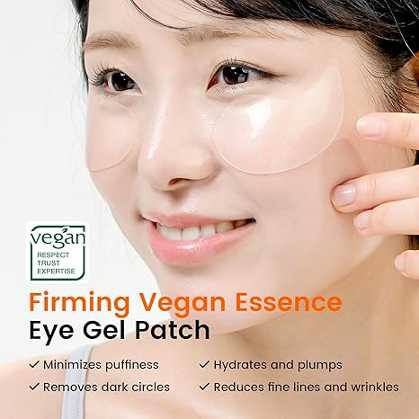 Caffeine Under Eye Patches – 30 Pairs Korean Hydrogel Eye Masks for Dark Circles, Puffiness, Wrinkles – Niacinamide & Hyaluronic Acid Brightening Treatment