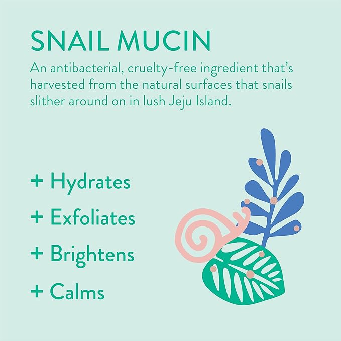 Peach Slices Snail Rescue Cleanser – Gentle Hydrating Korean Face Wash, 4.05oz