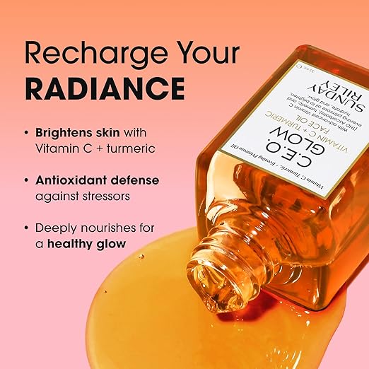 Sunday Riley C.E.O. Glow Face Oil – Vitamin C, Turmeric, Brightening Oil
