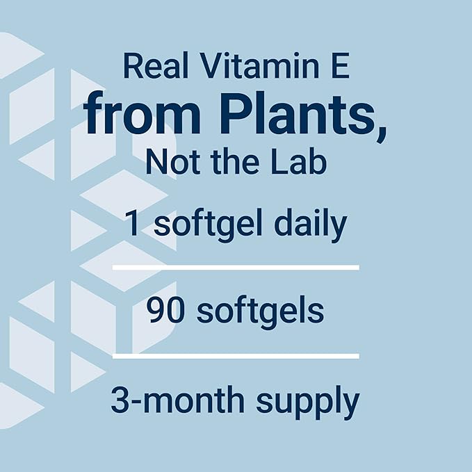 Life Extension Super Vitamin E 400 IU – Non-Synthetic, Antioxidant, Skin & Heart Support – 90 Softgels