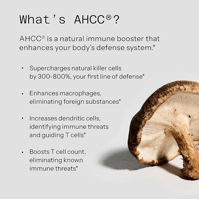 Quality of Life Kinoko Platinum AHCC 750mg – Immune, NK Cell & Liver Support – 60 Vegan Capsules