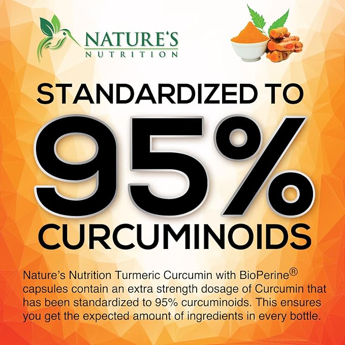 Turmeric Curcumin 1950mg with 95% Curcuminoids & BioPerine – High Absorption Joint & Immune Support – Vegan, Non-GMO, Gluten-Free – 120 Capsules